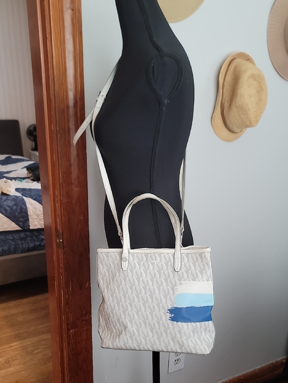 Sam Edelman Women's Imelda Small Tote White Multi colors